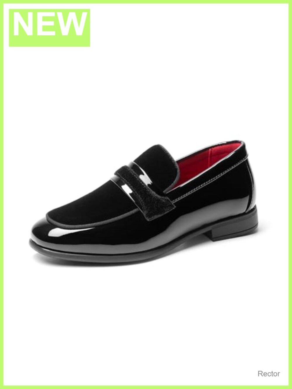 Boys Dress Shoes Tuxedo Loafers Patent Velvet Slip-On Formal